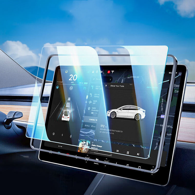 2pcs Tesla Model 3/Y Blue Light Screen Protector