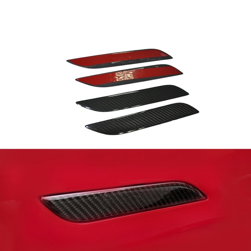 Real Carbon Fiber Door Handle Trim for Tesla Model S