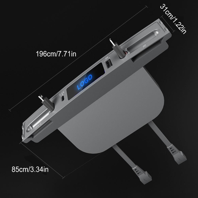 Retractable USB Hub for Tesla Model 3/Y