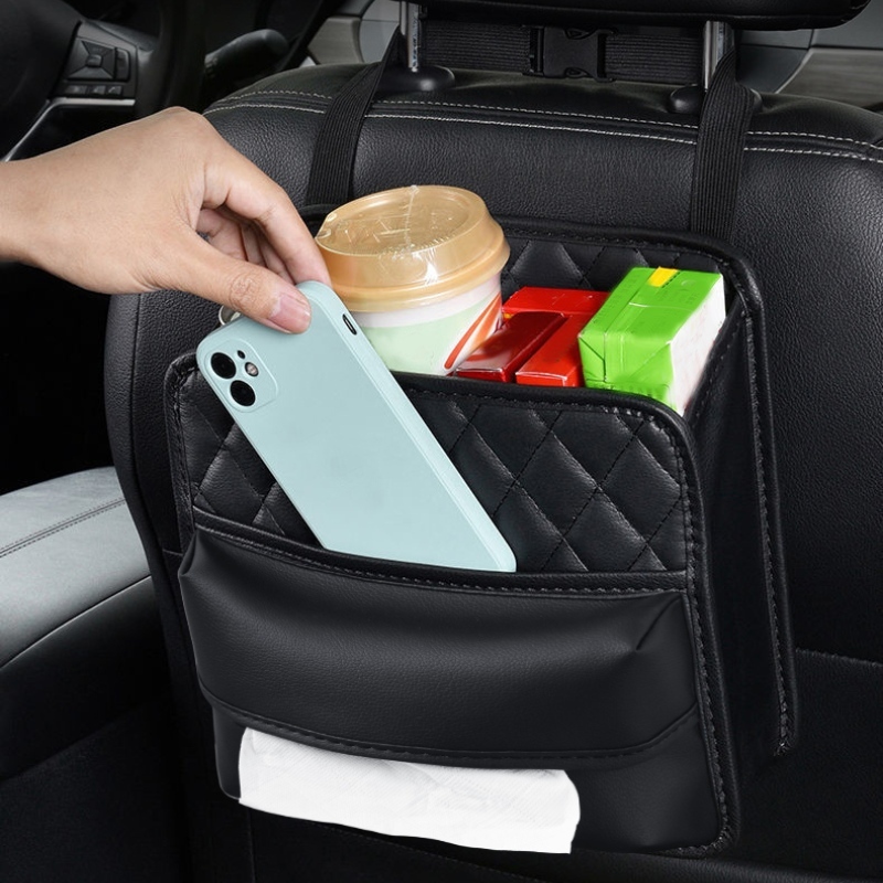 2Pcs Tesla Seat Back Multipurpose Storage Bag