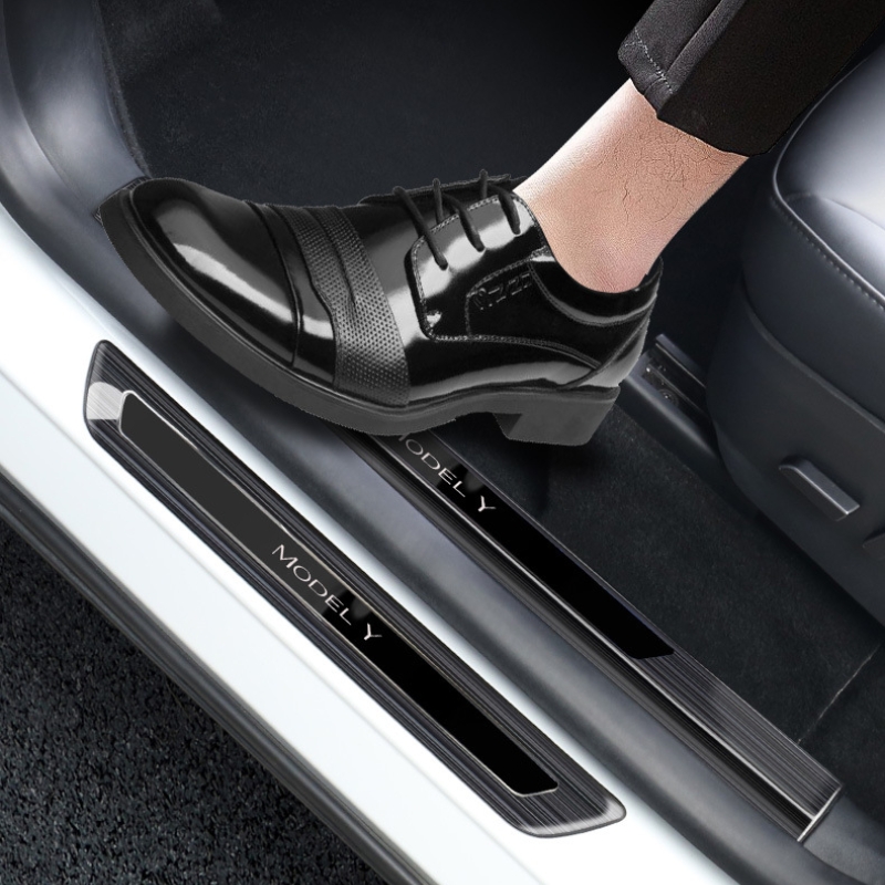 Stainless Steel Threshold Protection Strip for Tesla Model 3/Y