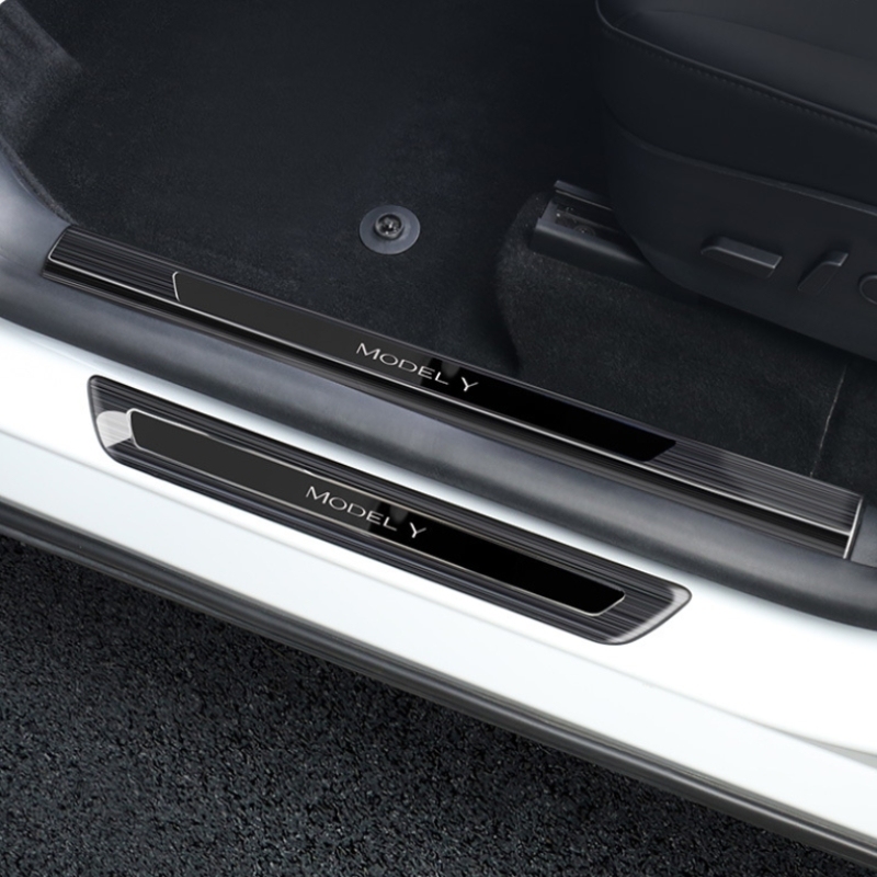 Stainless Steel Threshold Protection Strip for Tesla Model 3/Y – TESMAG