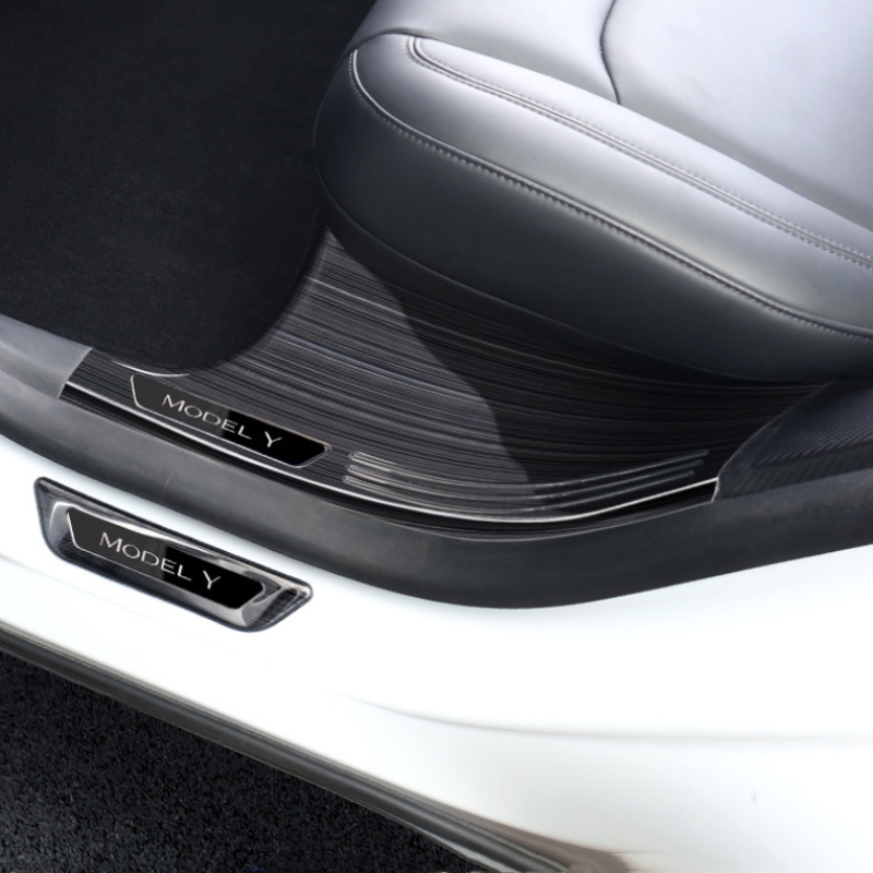 Stainless Steel Threshold Protection Strip for Tesla Model 3/Y