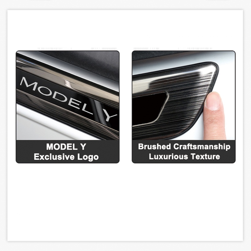 Stainless Steel Threshold Protection Strip for Tesla Model 3/Y
