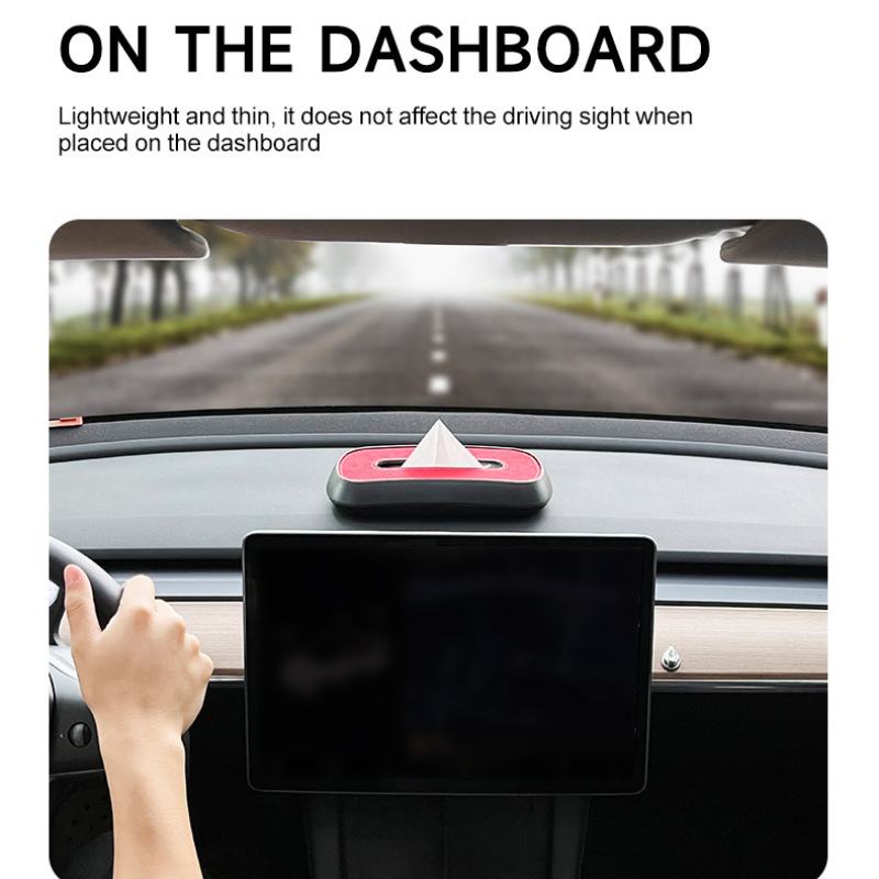 Suede Tesla Model S/3/X/Y Tissue Box