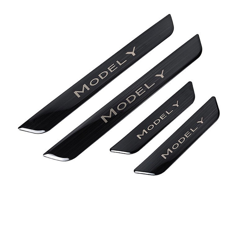 Tesla Model 3/Y Door Sill Covers Vinyl Wrap Protector