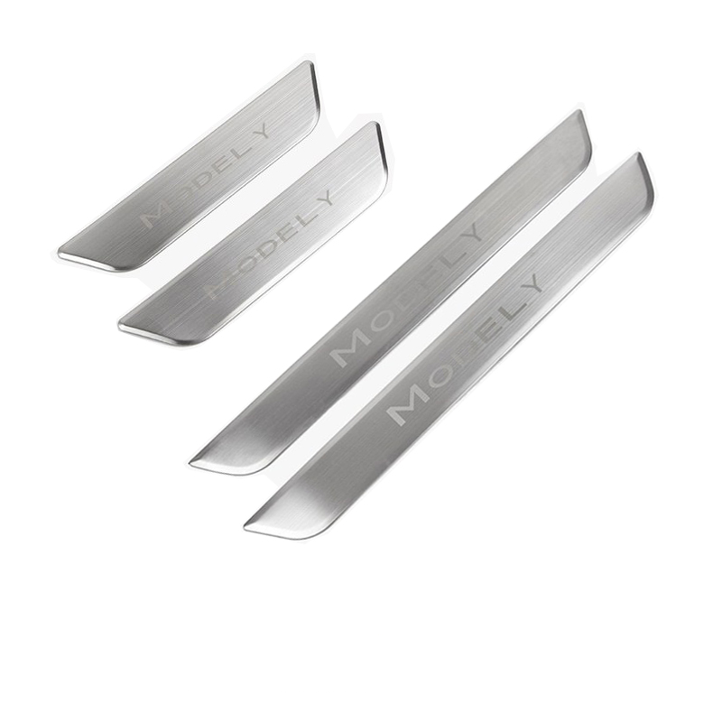 Tesla Model 3/Y Door Sill Covers Vinyl Wrap Protector