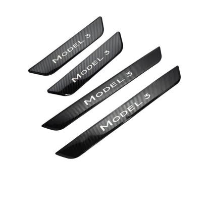 Tesla Model 3/Y Door Sill Covers Vinyl Wrap Protector