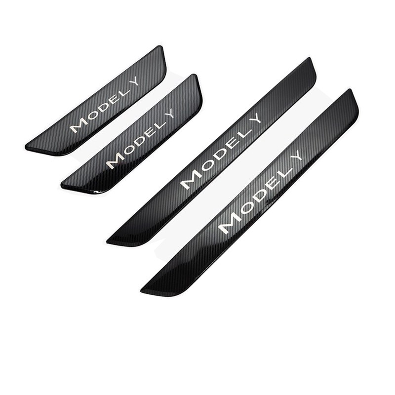 Tesla Model 3/Y Door Sill Covers Vinyl Wrap Protector