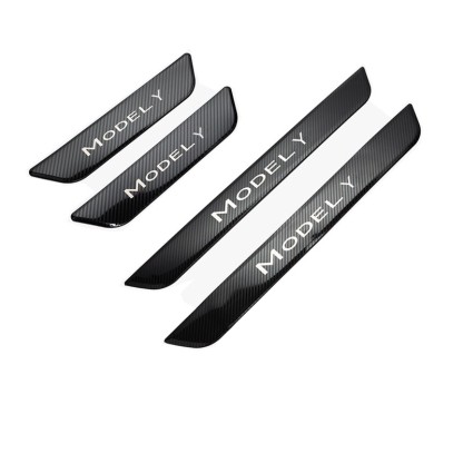 Tesla Model 3/Y Door Sill Covers Vinyl Wrap Protector