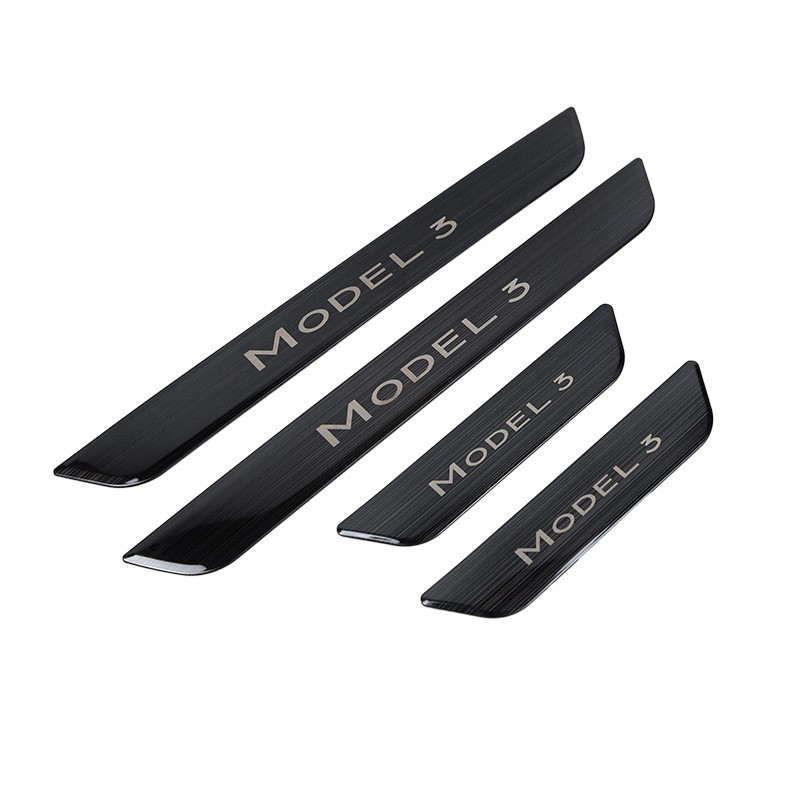 Tesla Model 3/Y Door Sill Covers Vinyl Wrap Protector