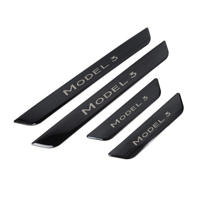 Tesla Model 3/Y Door Sill Covers Vinyl Wrap Protector