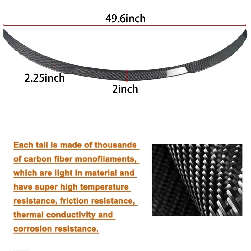 Tesla Model Y Aftermarket Spoiler - Real Molded Carbon Fiber