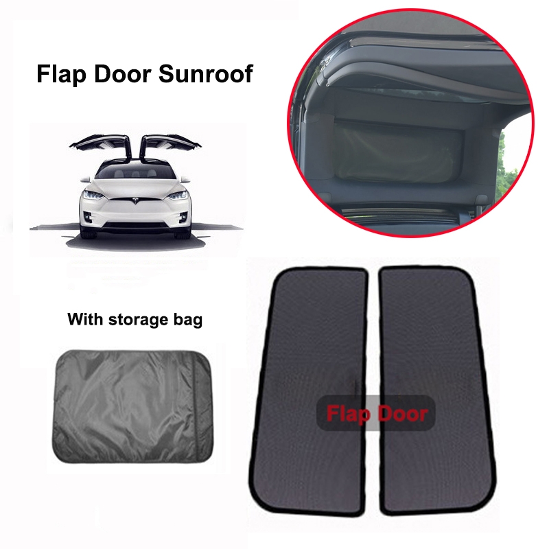 Tesla Model X Windshield Sunshade Front and Rear Sunroof（6pcs Full sunroof）