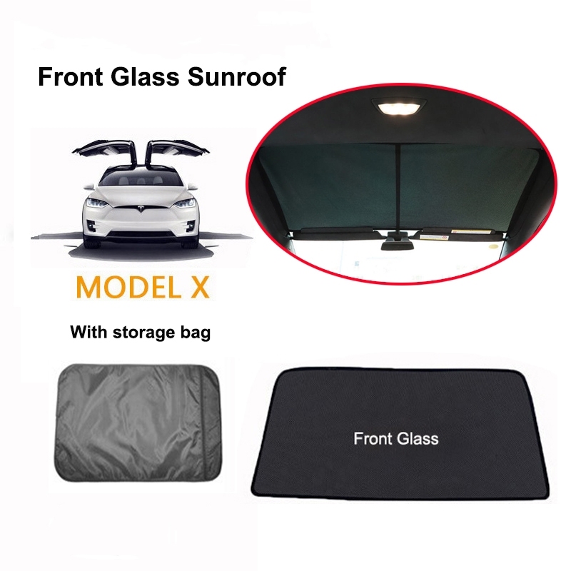 Tesla Model X Windshield Sunshade Front and Rear Sunroof(6pcs Full sunroof)