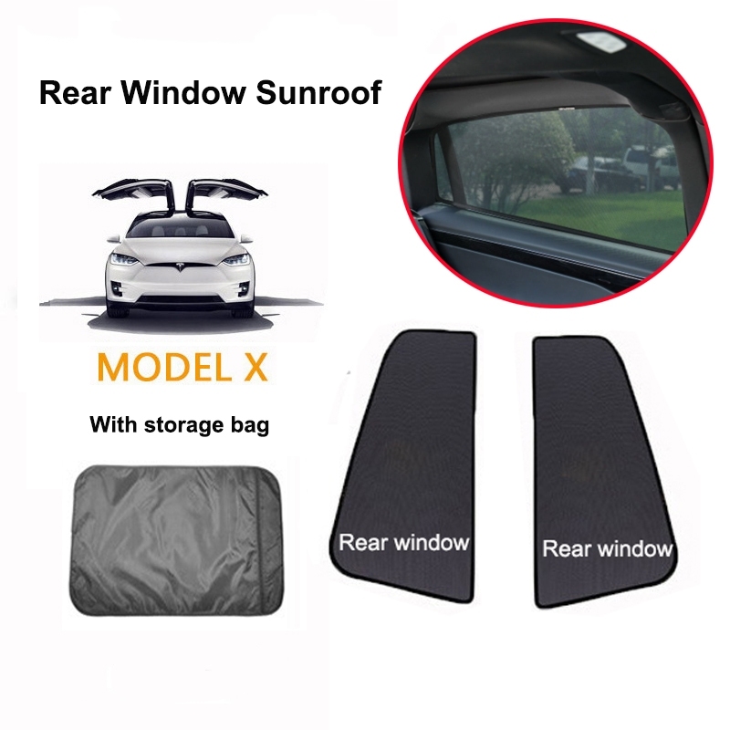 Tesla Model X Windshield Sunshade Front and Rear Sunroof(6pcs Full sunroof)