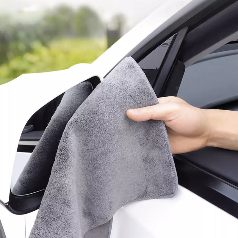 2Pcs Tesla Multipurpose Coral Fleece Towel