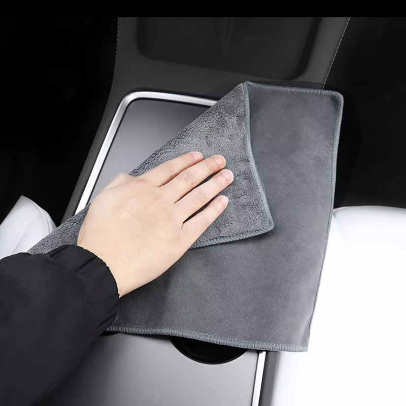 2Pcs Tesla Multipurpose Coral Fleece Towel