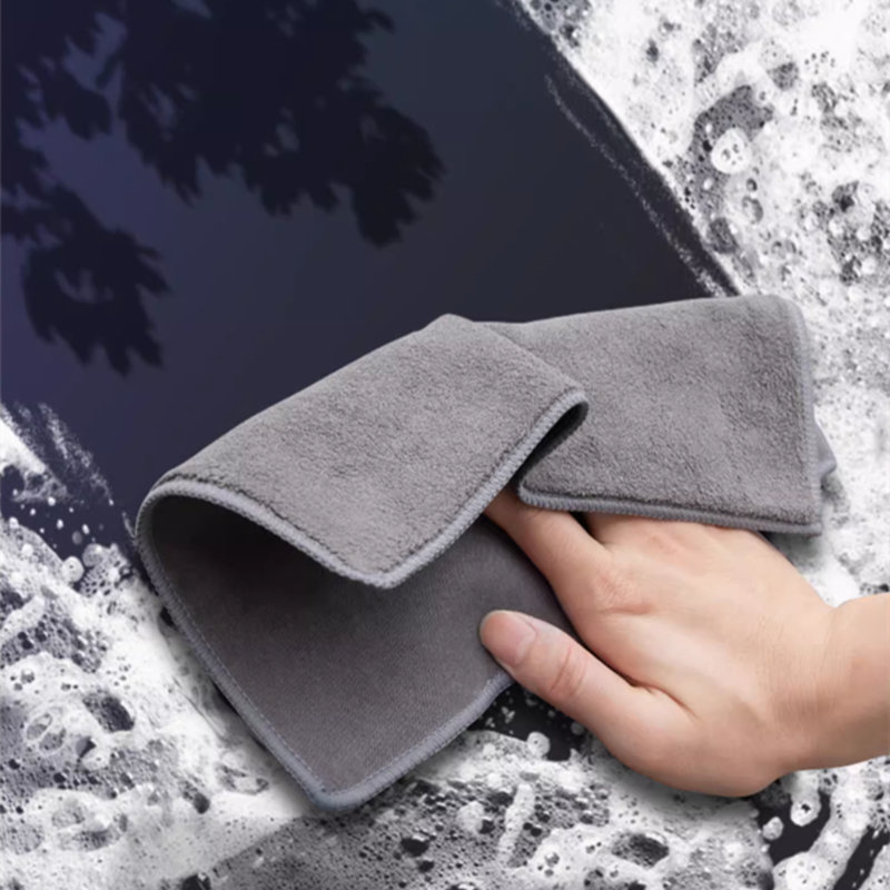 2Pcs Tesla Multipurpose Coral Fleece Towel