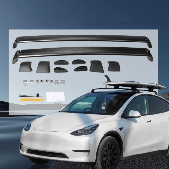 AntiTheft Lock Equipped Tesla Model Y / 3 Highland Roof Rack (Set of