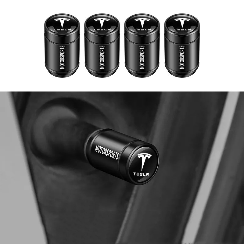 Tire Valve Stem Caps for Tesla