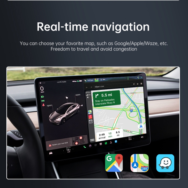 Pour Modèle Y 3 X S Carplay Box Pour CarPlay Pour Android Auto
