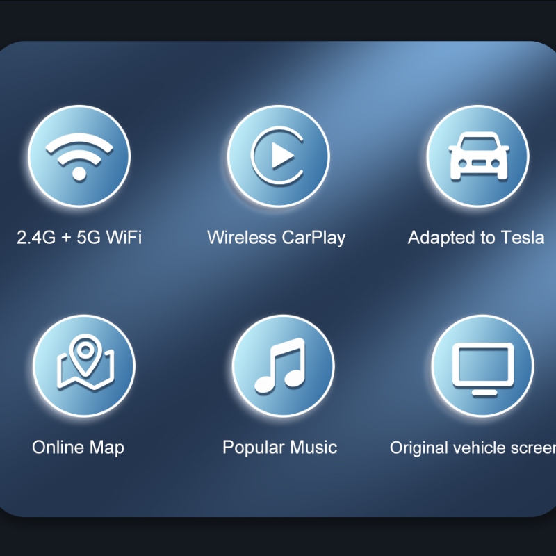 Wireless Carplay box for Tesla Model S/3/X/Y（2021-2023）