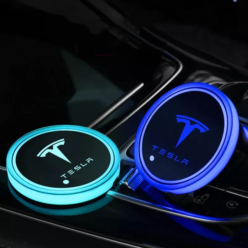 LED Car Cup Holder for Tesla Model 3 Y X S