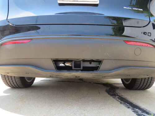  2020 2021 2022 Tesla Model Y Rear Lower Bumper Tow Hitch Cap  Cover Plate 1494009-00-A, Black : Automotive