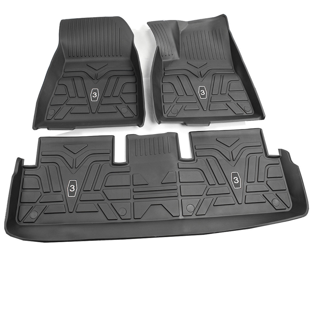 TPE All Weather Tesla Model 3 Floor Mats (2017-2022) Left rudder