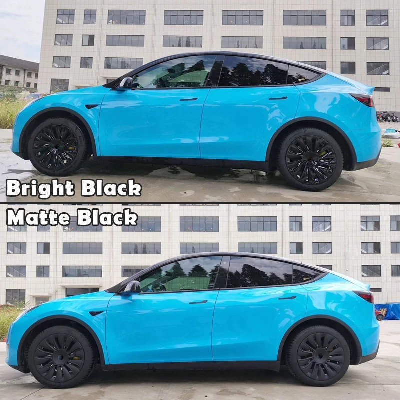 4pcs Black Tesla Model Y Hubcaps (2018-2023)