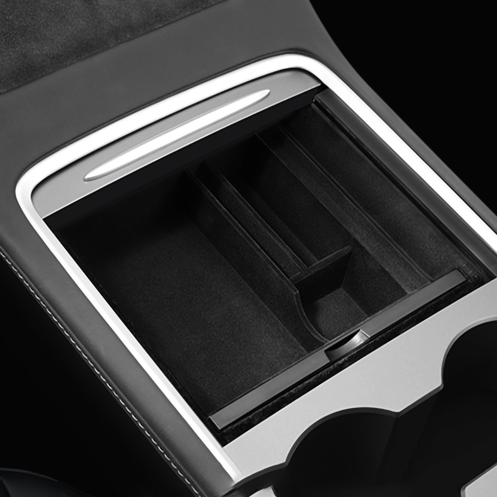 Hidden Storage Box in Tesla Model 3/Y Armrest 2017-2024
