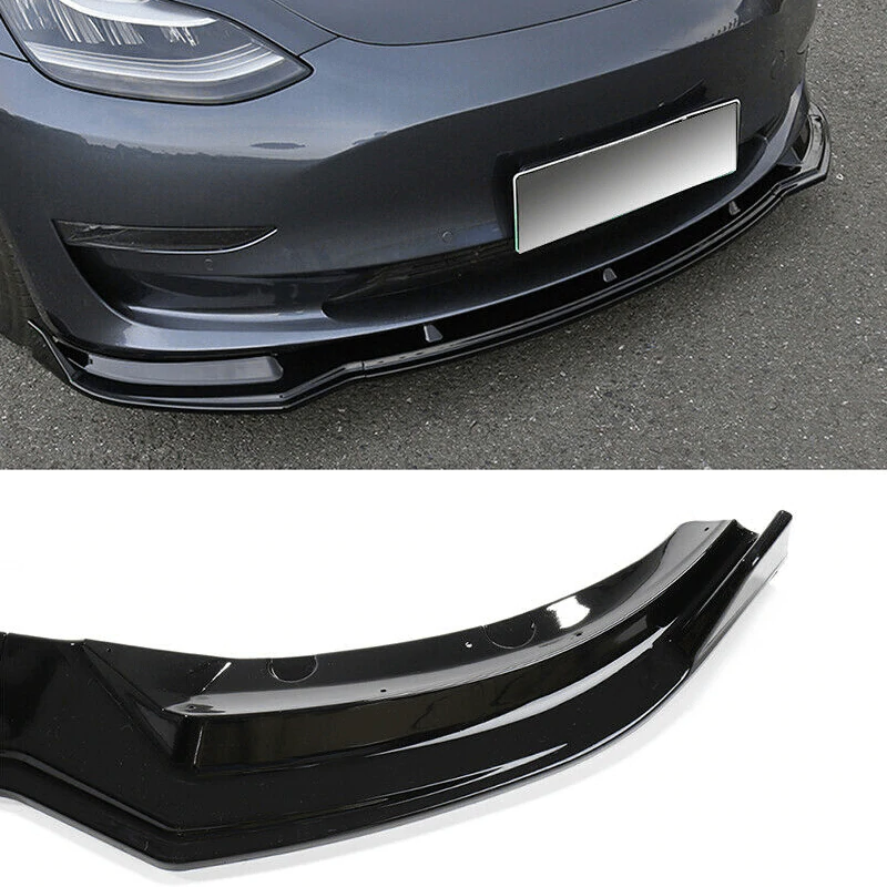 Tesla Model 3 Front Lip ABS Painted Spoiler 2021-2023