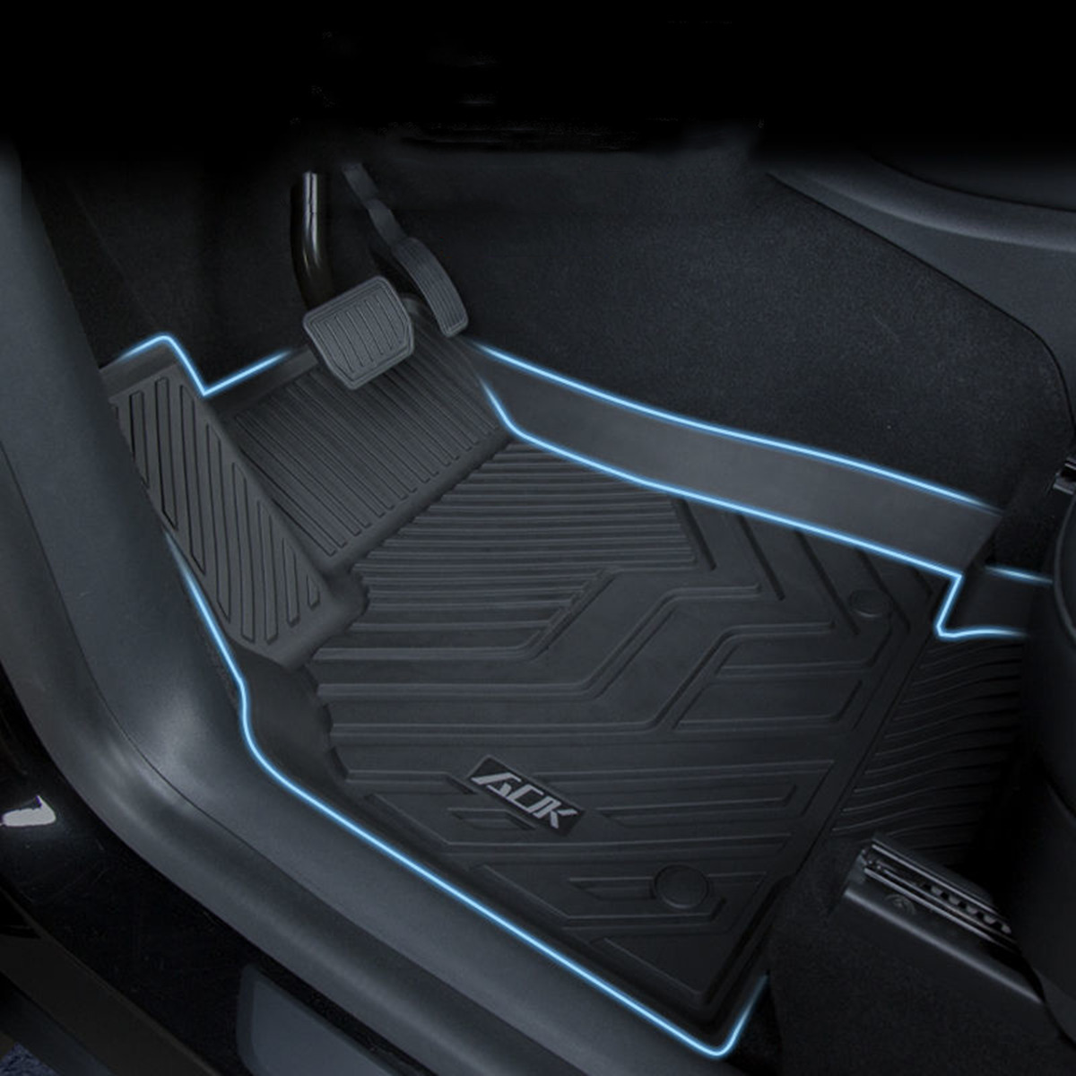 Tesla Model Y TPE Floor Mat - Left rudder-TESMAG