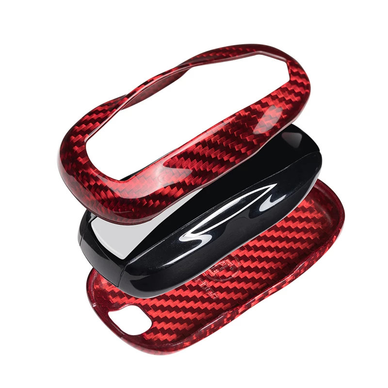 Carbon Fiber Key Fob Cover For Tesla Model S（2012-2018)