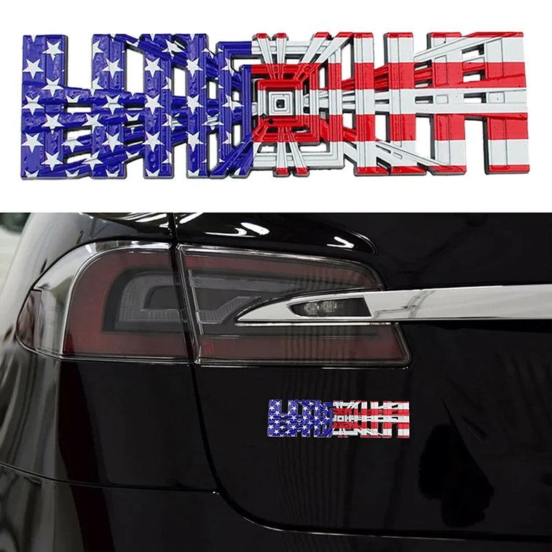 Tesla Spaceballs plaid Die-Cast Aluminum Badge Trunk Emblem