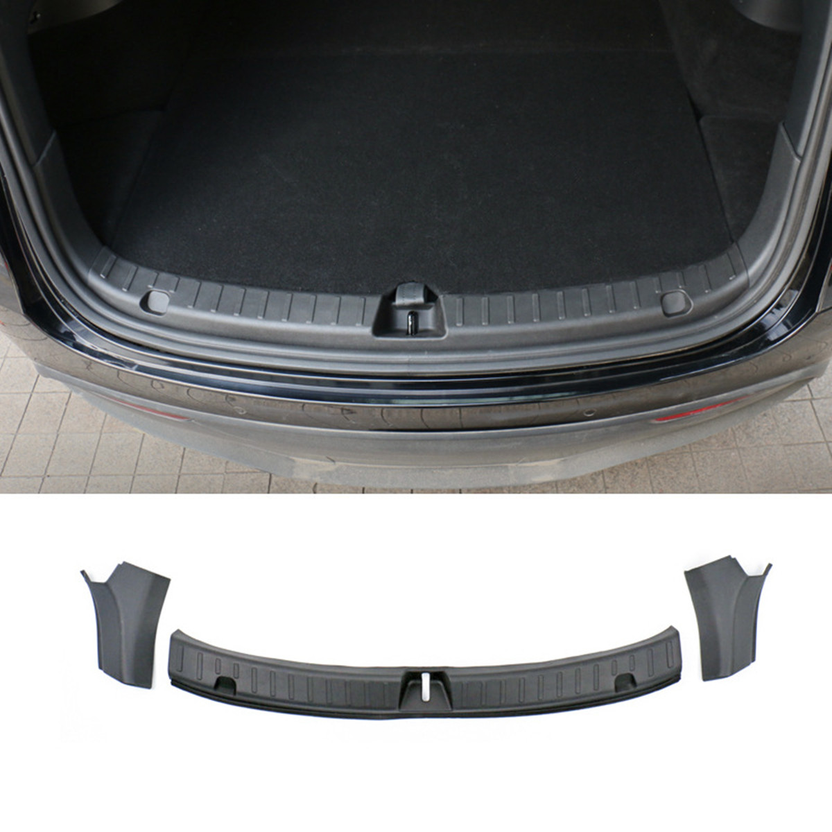 For Tesla Model Y Rear Door Sill Protective Pad Cover Guards