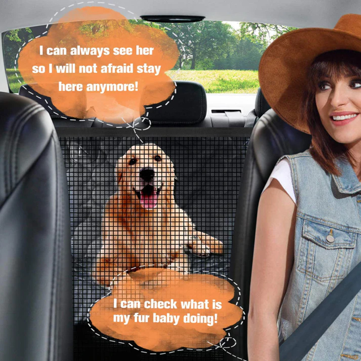 Dog Seat Cover for Tesla Model 3 / Y / S / X