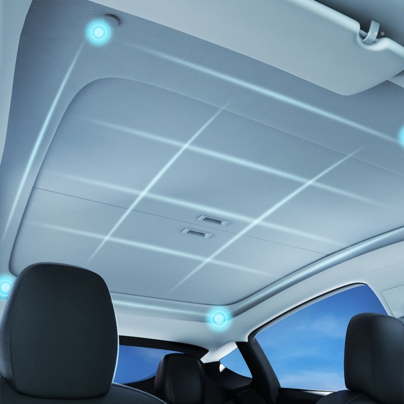Retractable Glass Roof Sunshade for Tesla Model 3/Y