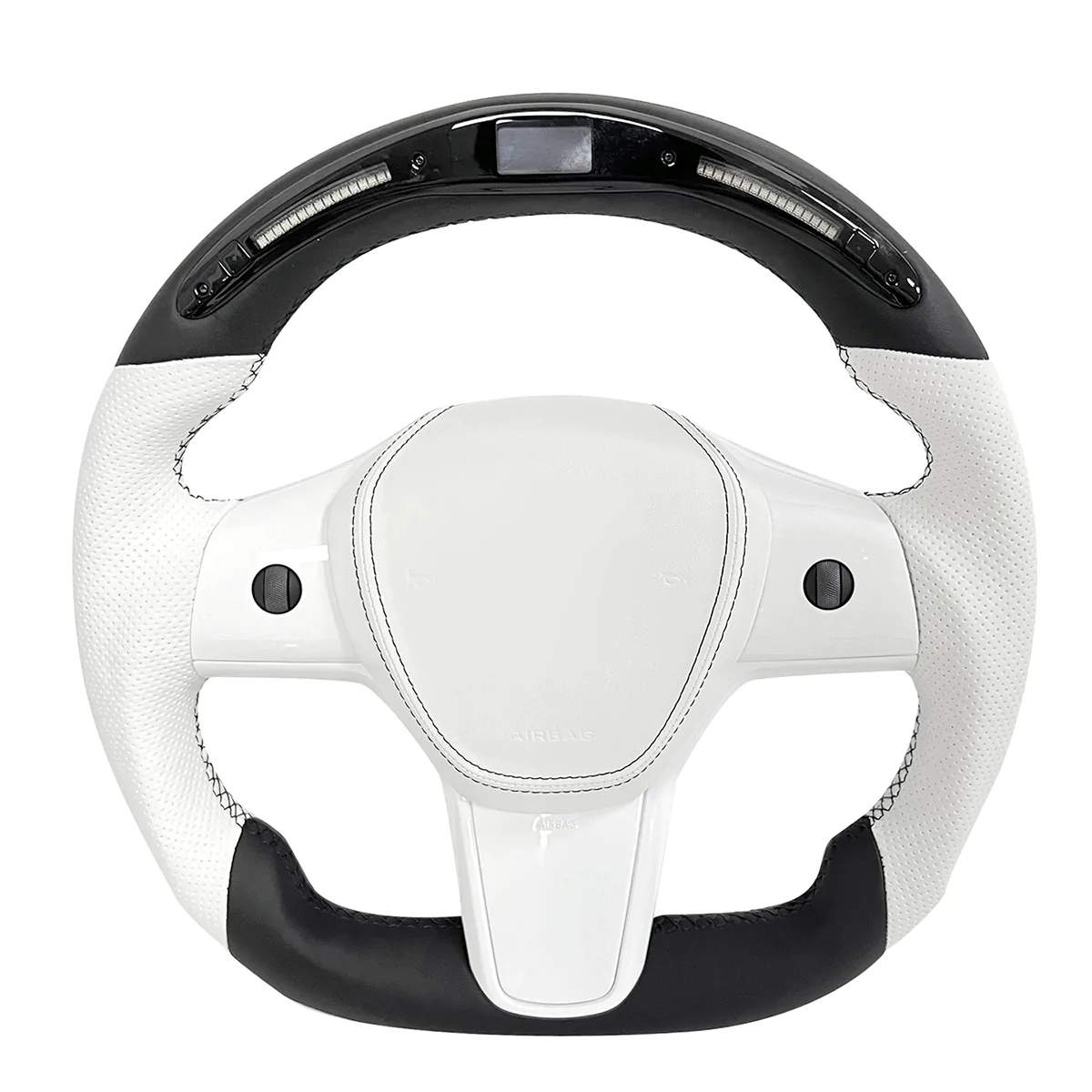 LED Sport Leather Steering Wheel for Tesla Model 3 / Y (2017-2023)