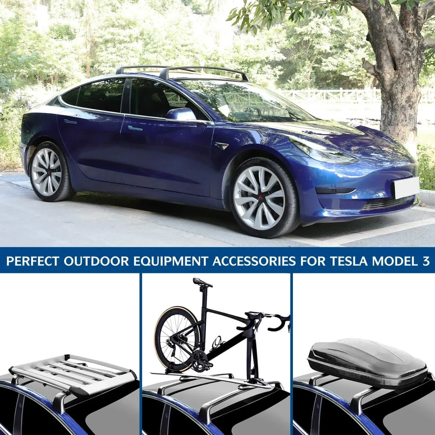 Tesla Model Y Roof Rack (set of 2) - With lock