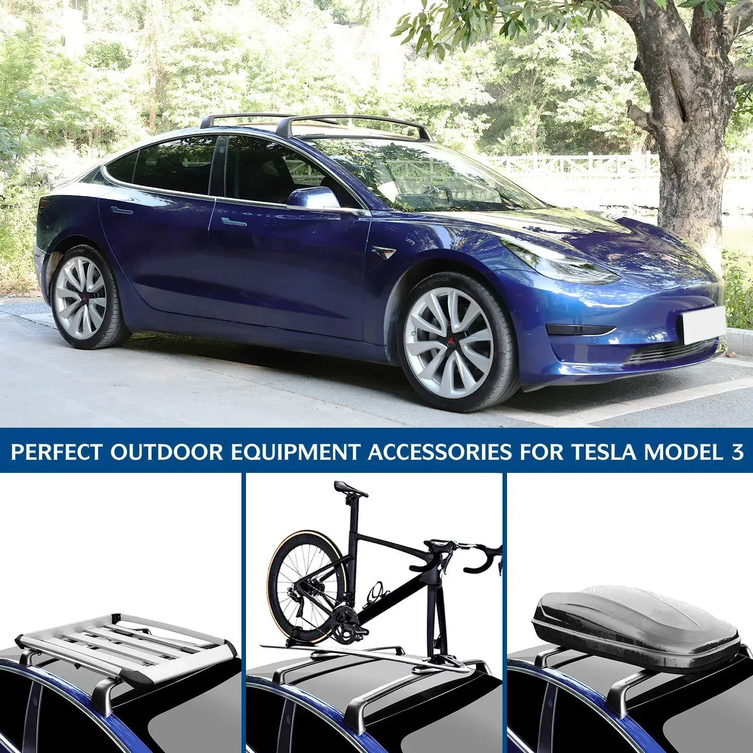 Tesla Model Y Roof Rack (set of 2) - With lock