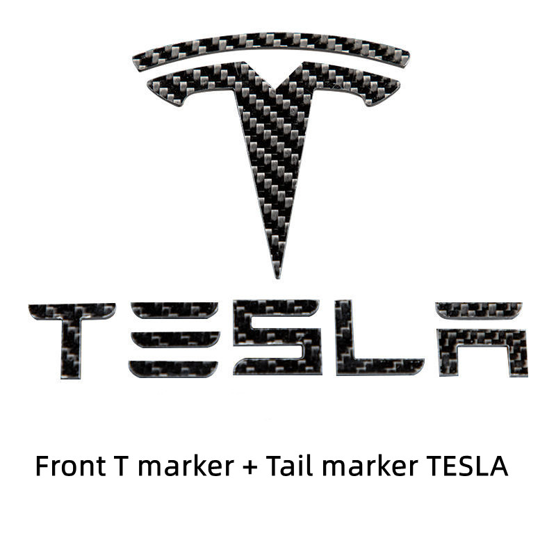 Carbon Fiber Tesla Model 3/Y Emblem - Real Carbon Fiber