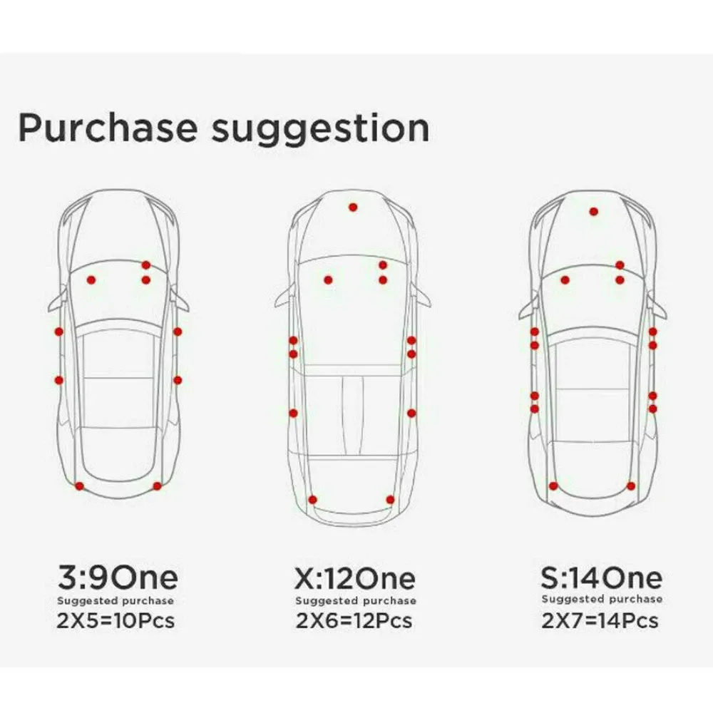 Footwell Lights for Tesla Model S/3/X