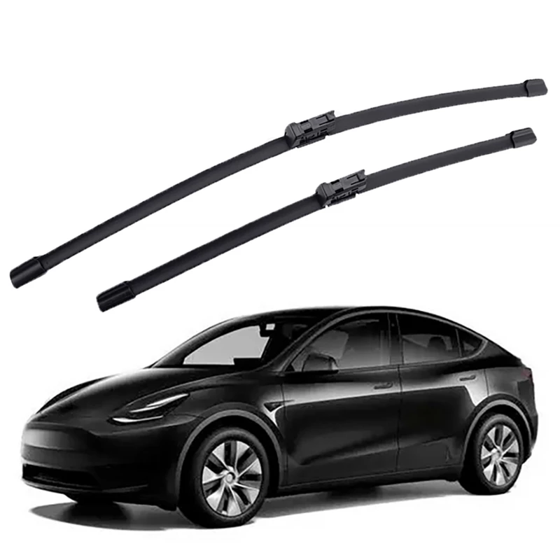 For TESLA Model Y 2020-2023 Double Rubble Car Wiper Accessories Auto parts  Cleaning windshield Windscreen Frameless - buy For TESLA Model Y 2020-2023  Double Rubble Car Wiper Accessories Auto parts Cleaning windshield