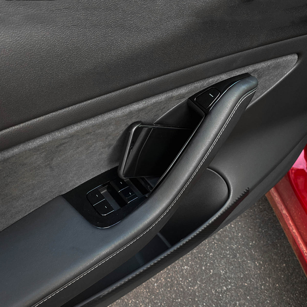 4pcs Door Handle Storage Box for Tesla Model 3/Y( 2017-2023.10)
