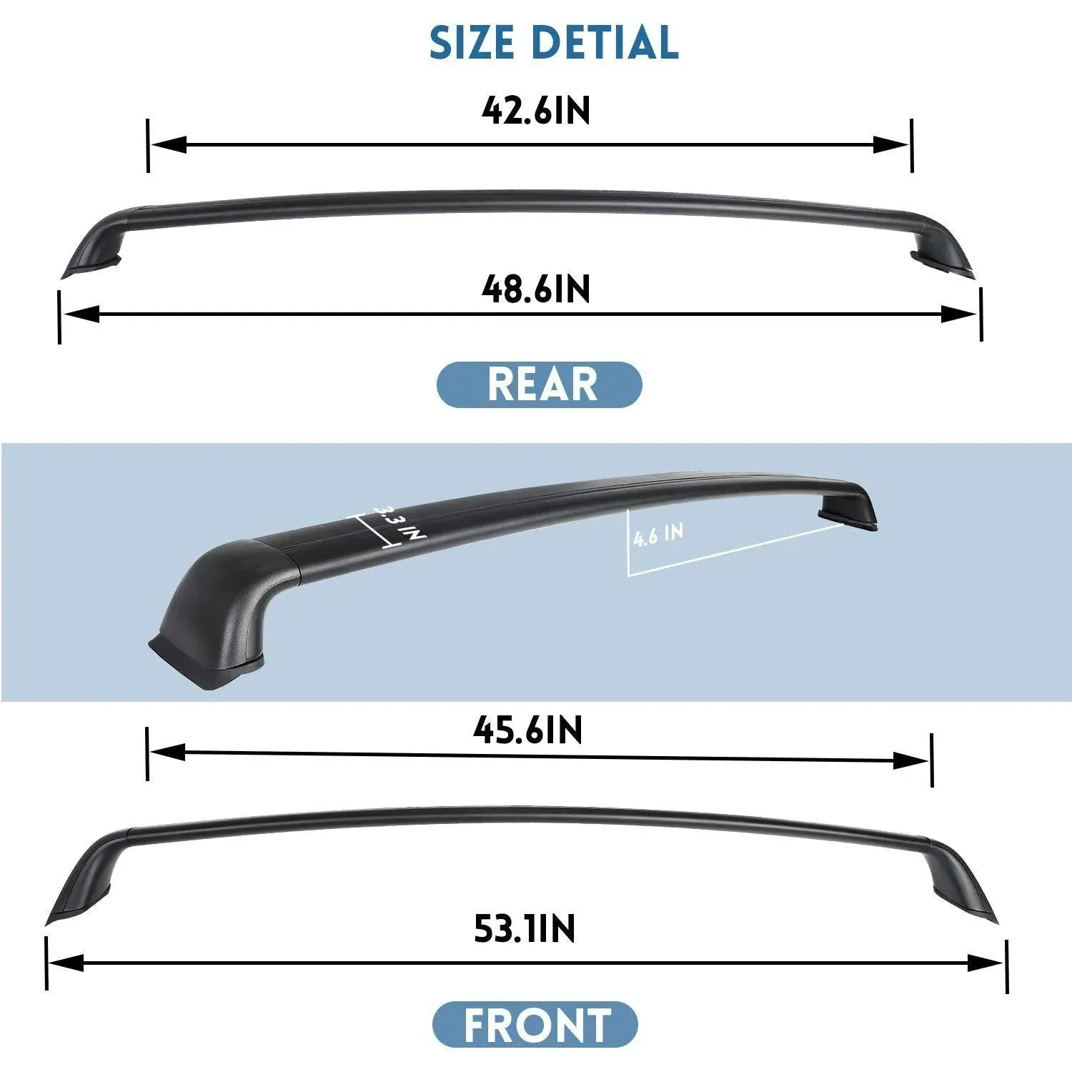 Tesla Model Y Roof Rack (set of 2) - With lock