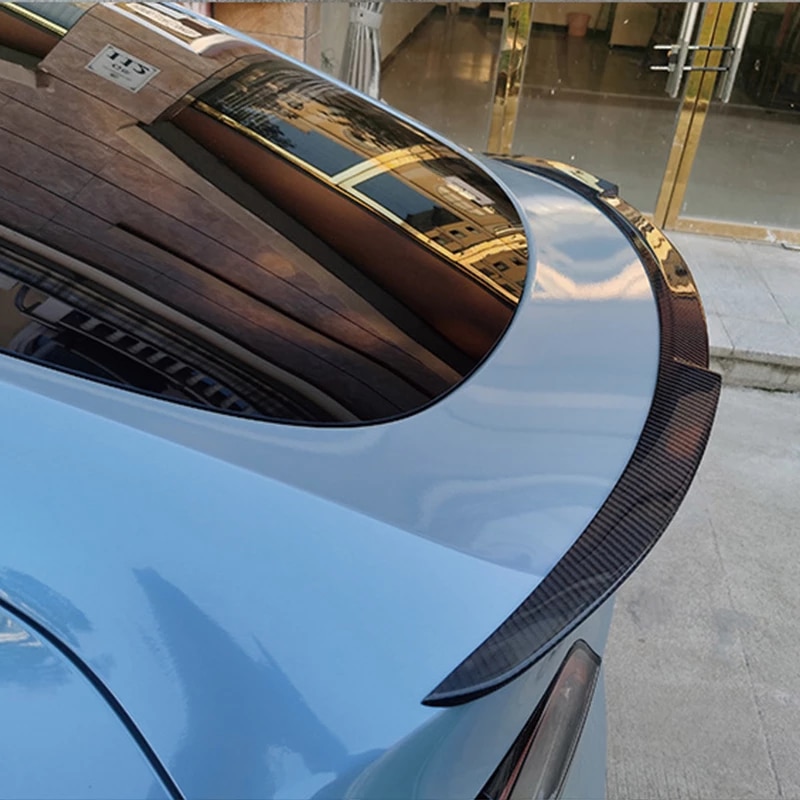 thumbnail image 2 of Real Carbon Fiber VIP-Style Trunk Lid Spoiler Wing For 2020-2024 Tesla Model Y – HDC Autosports 2 of 5