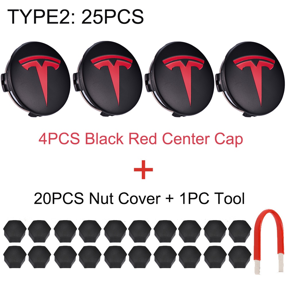 Tesla Model S / 3 / X / Y Aero Wheel Cap Kit