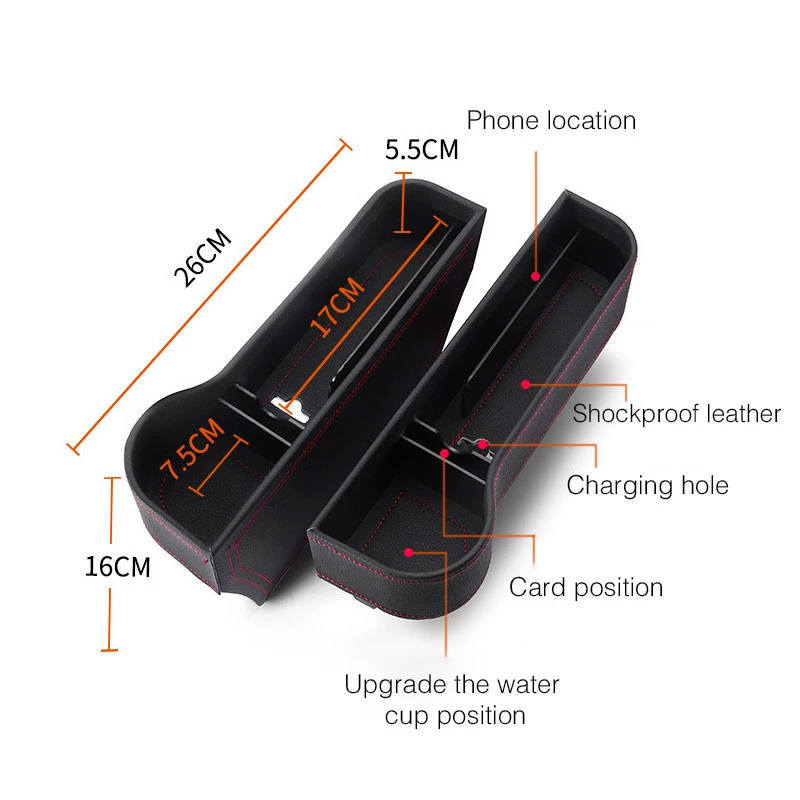 Car Seat Gap Storage Box for Tesla Model 3/Y